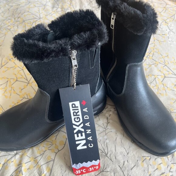 Boots - NexGrip Women's Winter Boots w/Built in Stainless Steel Cleat - 9M - Picture 5 of 9